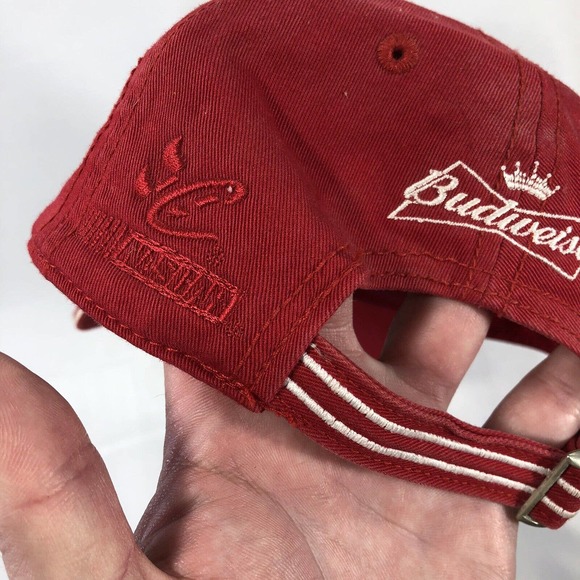 Dale Earnhardt JR Womens Rhinestone Hat Cap Chase Authentics One Size Fits Red - Picture 8 of 12